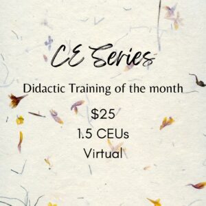 Didactic training