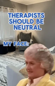 Therapists should be neutral sign